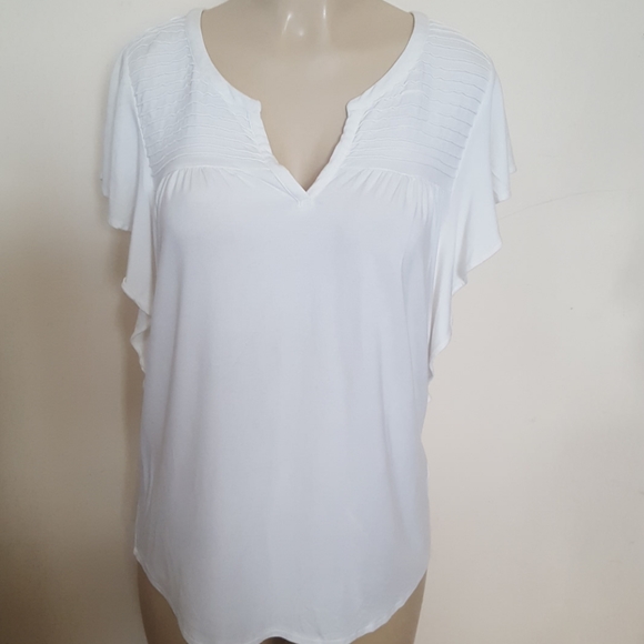 Anthropologie Meadow Rue top White Sz M - Picture 2 of 8